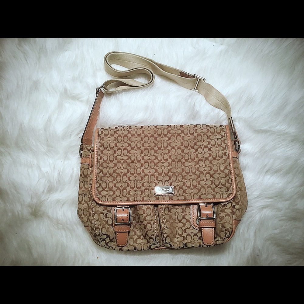 Medium COACH Monogram Messenger